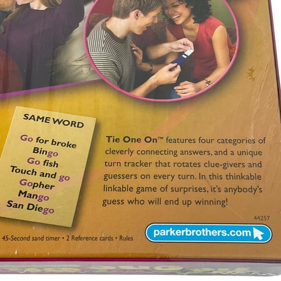 Tie One On Board Game by Parker Brothers 2006 Adult Party Game - Sealed VINTAGE - Picture 6 of 10